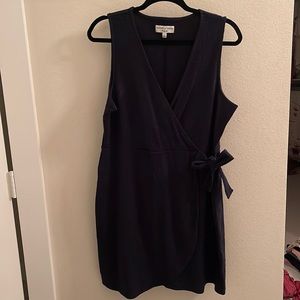 Navy wrap dress from Madewell!